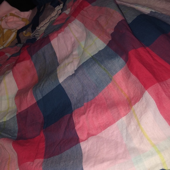 Brand new without tags plaid linen top C - Picture 4 of 7